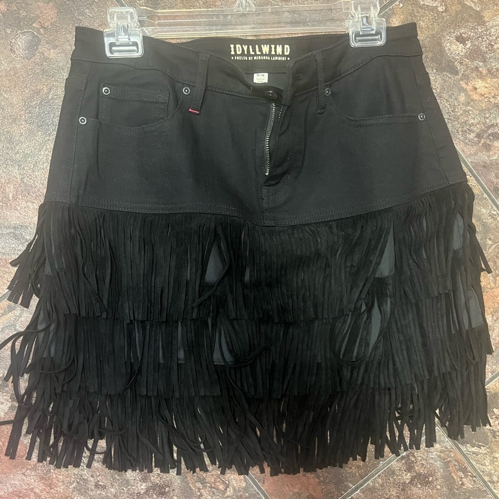 BFS” IdyllWind fringe skirt